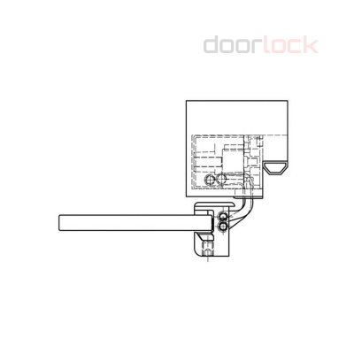 Петля SIMONSWERK Tectus TEG 310 2D 301 матовая серая/NCS S для стеклянных дверей