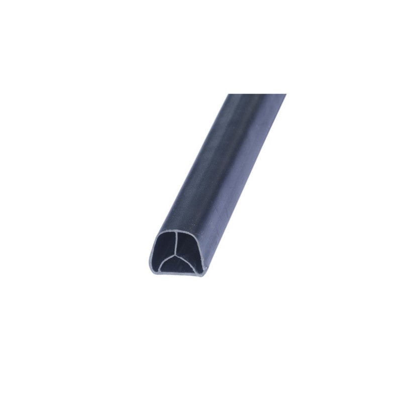 Уплотнитель ИЛЬПЕА-САР для дверей D-образный (черный) 11.7x10.2 мм самоклеящийся