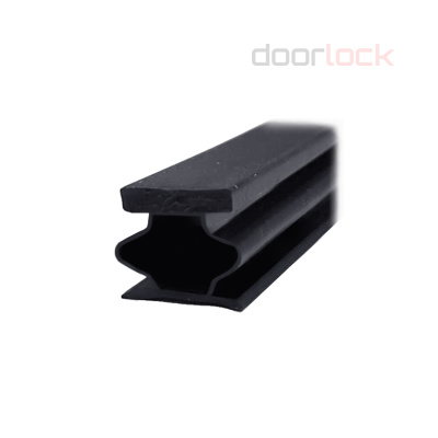 Уплотнитель для дверей магнитный инкапсулированный (магнитная вставка впаяна в профиль уплотнителя), самоклеящийся, материал ТЭП (кратно 2,1 м), пог. метр