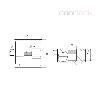 Навесной замок  PALLADIUM 605S