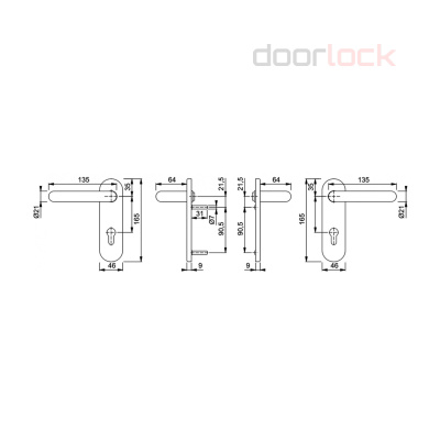 Ручка HOPPE FS-K138/353K (Paris)
