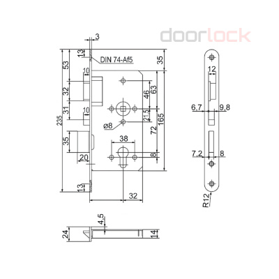 Замок ECO SCHULTE GBS 90 F