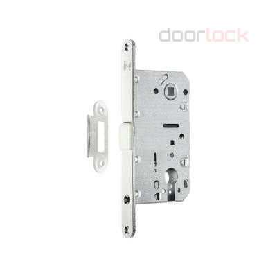 Замок ГАРДИАН Soft 11 P N (никелированный), с пластиковой защелкой, реверсивный, под цилиндр