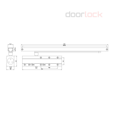 Дверной доводчик DOORLOCK DL300S/N