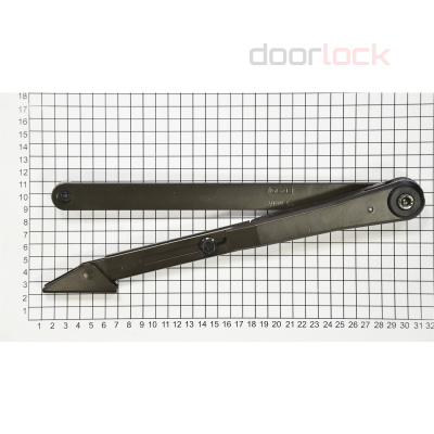 Тяга рычажная для GEZE 2000/4000 Hold open, неотключаемая фиксация, серебристая