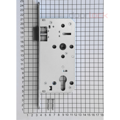 Замок дверной DL4292С/55/72/20/SCr, цилиндровый, матовый хром