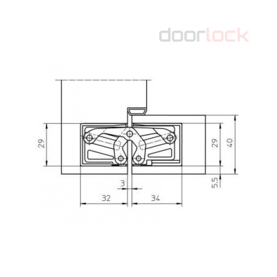 Петля скрытая Simonswerk Tectus TE 303 3D F1