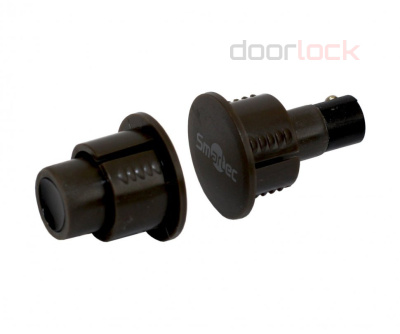 Датчик магнитоконтактный Smartec ST-DM030NC-BR коричневый, врезной, НЗ, 3Вт 