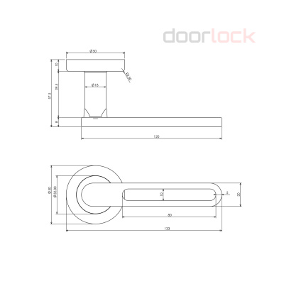 Ручка DL Звездная линия M103/Y Spica SCB (матированный хром)