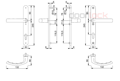 Ручка HOPPE 1540/3346 (Liege)